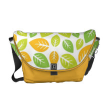 Joli sac messenger à feuille besace