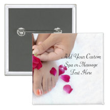 Joli salon fuchsia de pédicurie de rose de rose badges avec agrafe