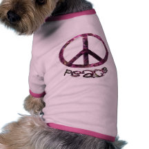 Joli signe de paix unique manteau pour chien