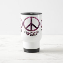 Joli signe de paix unique mug à café