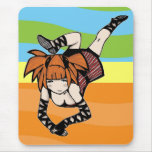 Jolie adolescente tapis de souris