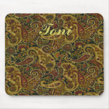 Jolie conception Mousepad d'impression de Paisley Tapis De Souris