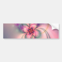 Jolie fleur de fractale autocollant pour voiture