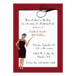 Jolie invitation de fête d'anniversaire d'art déco