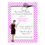 Jolie invitation de fête d'anniversaire d'art déco