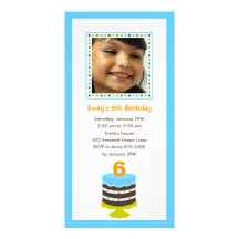 Jolie invitation de fête d'anniversaire de photo d cartes avec photo
