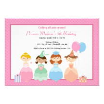 Jolie invitation de fête d'anniversaire de princes