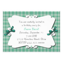 Jolie invitation de plaid