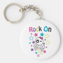 JOLIE ROCHE DE CRÂNE ET D'ARC SUR KEYCHAIN PORTE-CLÉS