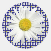 Jolis autocollants de marguerite