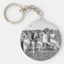 Jolis golfeurs de fille, les années 1920 porte-clés