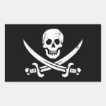 Jolly roger de drapeau de pirate de John Rackham ( Autocollants