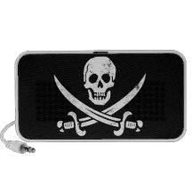 Jolly roger de drapeau de pirate de John Rackham ( Haut-parleur Ordinateur Portable