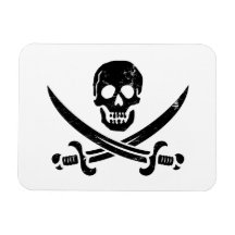Jolly roger de drapeau de pirate de John Rackham ( Magnets