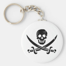 Jolly roger de drapeau de pirate de John Rackham ( Porte-clé