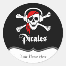 Jolly roger de pirate adhésifs