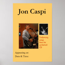 Jon Caspi - affiche de représentation