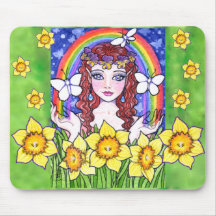 Jonquille féerique Mousepad de fleur par Ann Howar Tapis De Souris