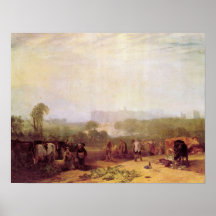 Joseph Turner - en labourant vers le haut des nave Poster