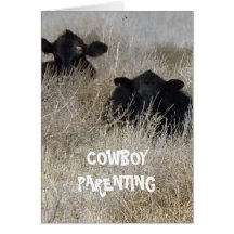 Jouant des jeux de bébé - Parenting de cowboy Cartes De Vœux