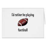 Jouer au football cartes de vœux