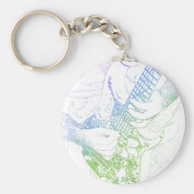 Jouer du rock IT Porte-clefs