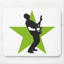 jouer du rock plus player e-guitar tapis de souris