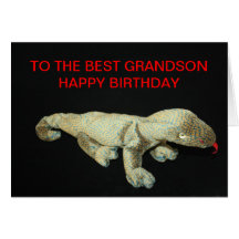 Jouet au JOYEUX ANNIVERSAIRE du MEILLEUR PETIT-FIL Carte