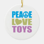 Jouets d'amour de paix ornements de noël