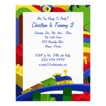 Jouets primaires invitation de 5,5 x 4,25 pouces invitations