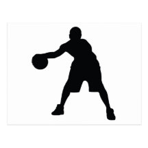 Joueur de basket carte postale
