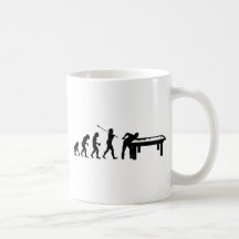 Joueur de billard tasse