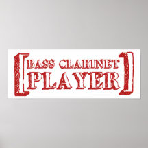 Joueur de clarinette basse posters