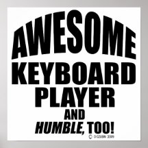 Joueur de clavier impressionnant posters