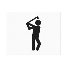 Joueur de golf impressions sur toile
