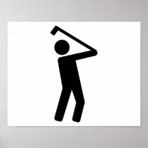 Joueur de golf posters