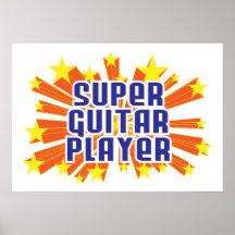 Joueur de guitare superbe affiches