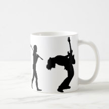 Joueur de guitare tasses