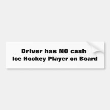 Joueur de hockey de glace à bord… Adhésif pour par Autocollants Pour Voiture