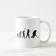Joueur de hockey de glace tasse à café
