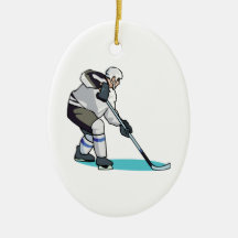 Joueur de hockey décorations pour sapins de noël