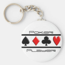 Joueur de poker porte-clé