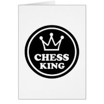 Joueur de roi d'échecs cartes