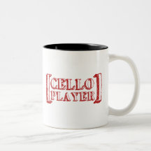 Joueur de violoncelle mug à café