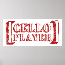 Joueur de violoncelle poster