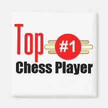 Joueur d'échecs supérieur aimant pour réfrigérateur