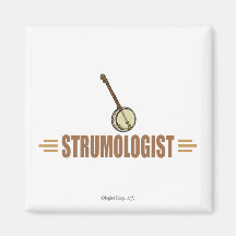 Joueur humoristique de banjo magnets pour réfrigérateur
