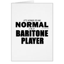 Joueur normal de baryton cartes de vœux