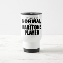 Joueur normal de baryton tasse à café