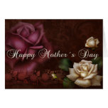 Jour antique de Mother´s de roses Cartes